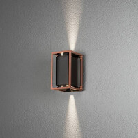 Vale Wandl. 2x5W LED schw/ku, verstellb.Lichtaustr., dimmbar