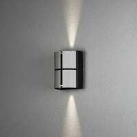 Vidar Wandl. 2x5W LED schw/sil, verstellb.Lichtaustr.,dimmb.