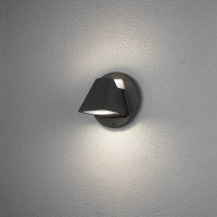Hild Wandleuchte 2x5W LED schwarz, gefrostetes Glas, dimmbar