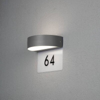 Monza Wandl. 2x4,5W LED anthrzi, IP54, inkl. 3x Ziffern 0-9 