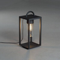 Bologna Bodenleuchte E27 230V schwarz, transp. Glas 2