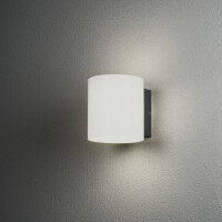 Foggia Wandleuchte High Power LED 10W anthrazit/opal Glas 2