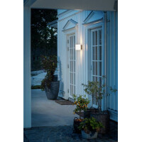 Foggia Wandleuchte High Power LED 10W anthrazit/opal Glas 3