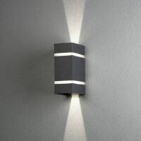Cremona Wandleuchte 2x3W High Power LED anthrazit 2
