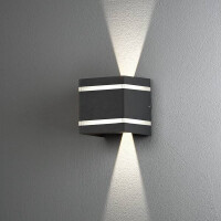 Cremona Wandleuchte anthrazit 2x3W High Power LED 2
