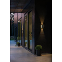 Cremona Wandl. anthrazit 3x3W HP LED mit Ruckwandleuchte 3
