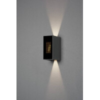Cremona Wandl, anthr, dig, Flamme, 2x3Watt, LED , mit Fernb.