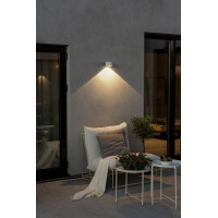 Gala LED Kristall-Linsen-Wandleuchte ab weiss 6W 2