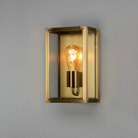 Carpi Wandl. mittel E27 Messing mit klarem Glas 2