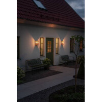 Carpi Wandl. mittel E27 Messing mit klarem Glas 3