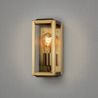 Carpi Wandl. klein E27 Messing mit klarem Glas 2