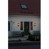 Carpi Wandl. groß E27 Messing mit klarem Glas 3