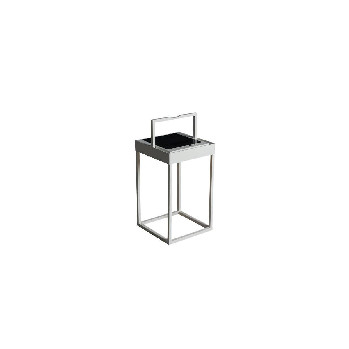 Portofino LED Solar/USB-Laterne weiss, dimmbar, Dammerungss