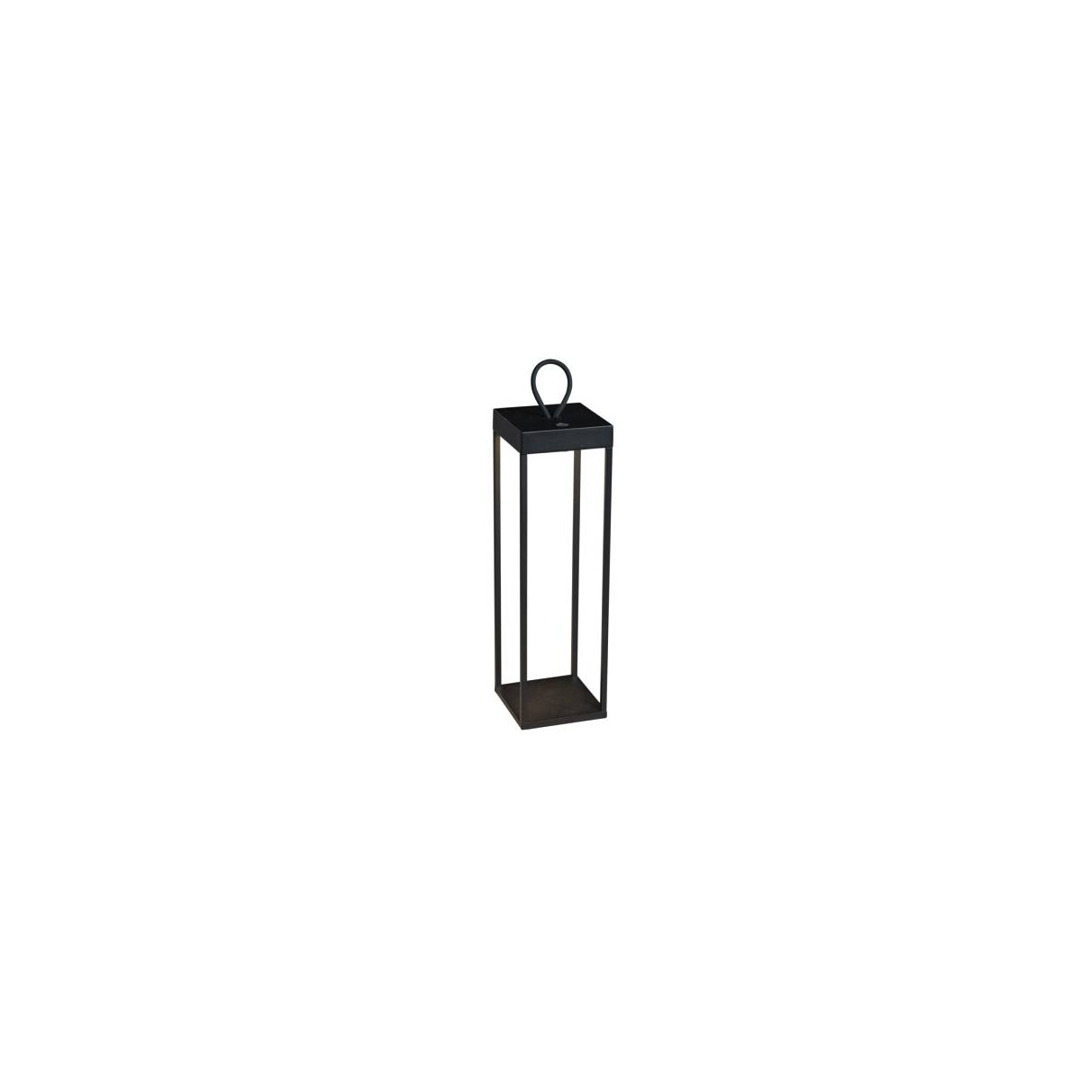 Ravello LED USB-Laterne gross schwarz, dimmbar