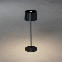 Positano LED USB-Tischleuchte schwarz, Farbtemperatur, dimm 