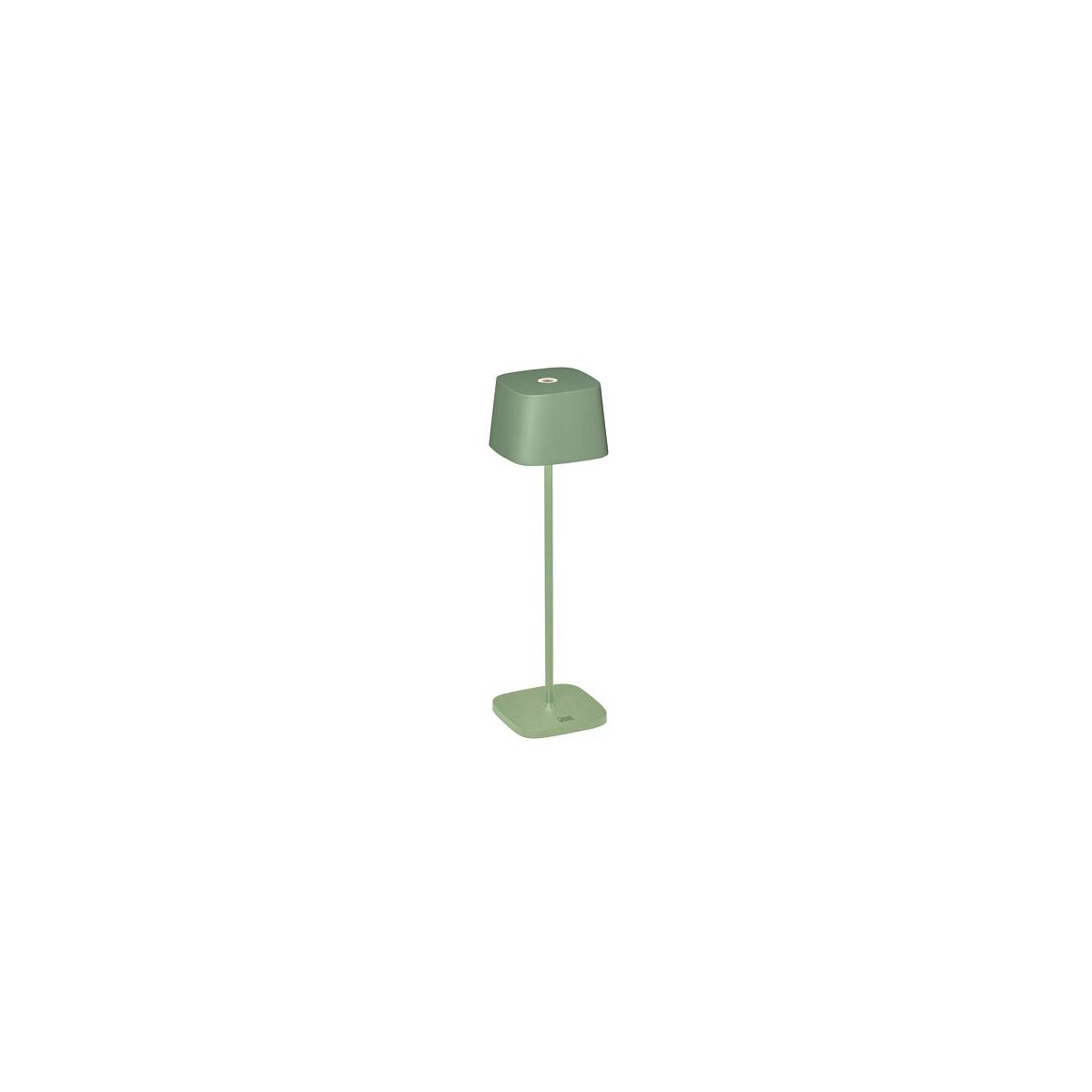 Capri USB-Tischl. Grün/grau, 2700/3000K, dimmbar, eckig