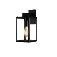 Carpi Wandl. E27 schwarz up/down mit klarem Glas 3