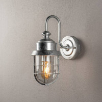 Cerignola Wandl. E27 galvanisiert klares Glas 2
