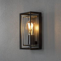 Brindisi Wandl. Sensor E27 schwarz mit klarem Glas 2