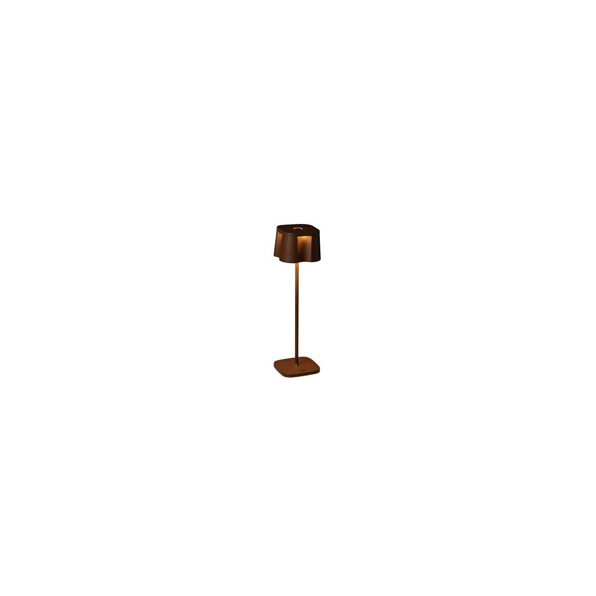 Nice LED USB-Tischleuchte Rost, Farbtemperatur, dimmba