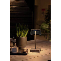 Scilla LED USB-Tischleuchte schwarz, Farbtemperatur, dimmba 