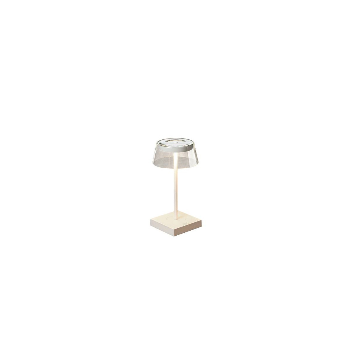 Scilla LED USB-Tischleuchte weiss, Farbtemperatur, dimmbar