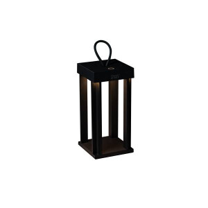 Cannes LED USB-Laterne 42cm schwarz, dimmbar 2700/3000K