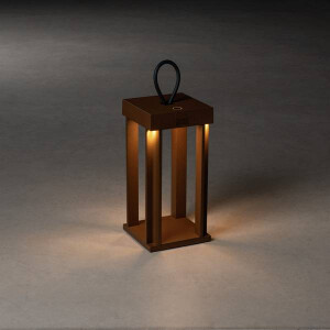 Cannes LED USB-Laterne 42cm Rost, dimmbar 2700/3000K