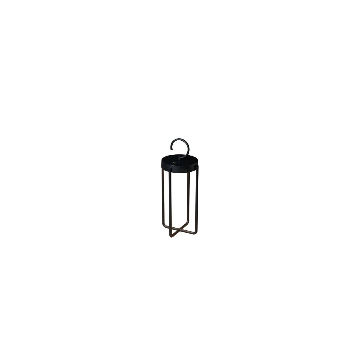 Manorola LED USB-Latene klein schwarz, dimmbar 2700K/3000K