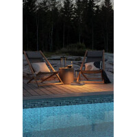 Manorola LED USB-Latene klein schwarz, dimmbar 2700K/3000K 3