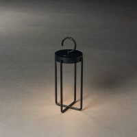 Manorola LED USB-Latene klein schwarz, dimmbar 2700K/3000K 4