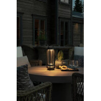Otranto LED USB-Latene 44cm schwarz, dimmbar 2700K/3000K 3