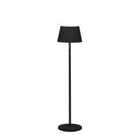 Pomezia USB-Stehlampe schwarz, 2700/3000/4000K+RGB, dimmbar