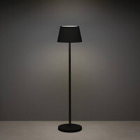 Pomezia USB-Stehlampe schwarz, 2700/3000/4000K+RGB, dimmbar 