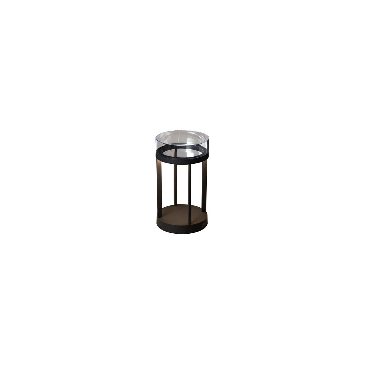 Chieti LED USB-Laterne Grau, dimmbar 2700/3000K Glasdek