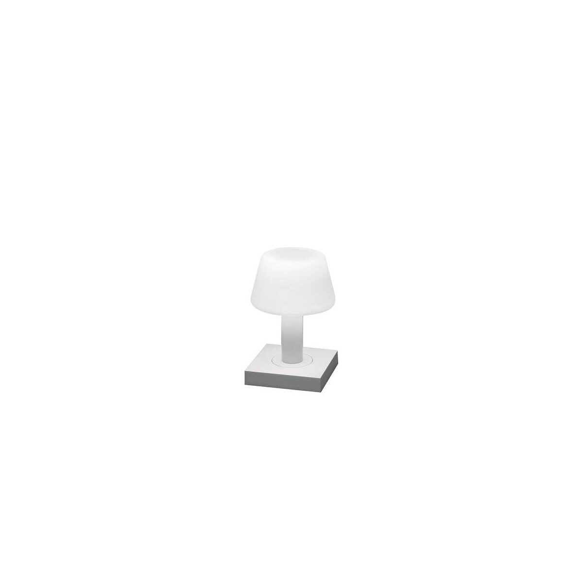 Monaco USB-Tischleuchte weiß, 2700/3000K, dimmbar, Glas