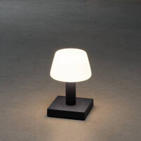 Monaco USB-Tischl. dunkelgrau, 2700/3000K, dimmbar, Glas 4