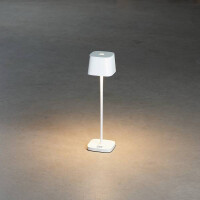 Capri-Mini USB-Tischl. weiß, 2700/3000K, dimmbar, ecki