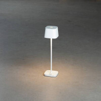 Capri-Mini USB-Tischl. weiß, 2700/3000K, dimmbar, ecki