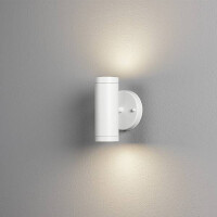 Modena ab/auf LED Wandl. weiß, 2x4W, Glas 2
