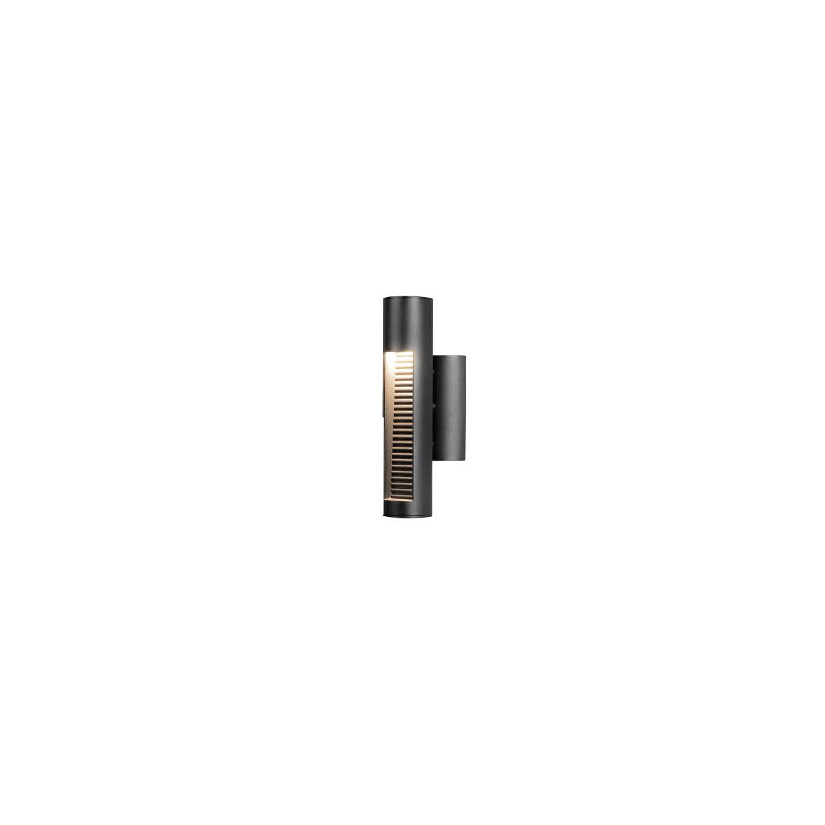 Udine LED Wandleuchte schwarz, 12W, Glas