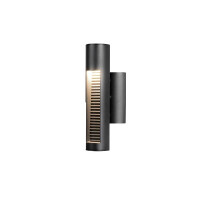 Udine LED Wandleuchte schwarz, 12W, Glas