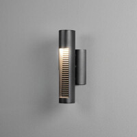 Udine LED Wandleuchte schwarz, 12W, Glas 2