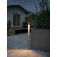 Udine LED Wegeleuchte weiß, 12W, Glas 3