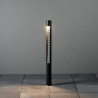 Udine LED Wegeleuchte schwarz, 12W, Glas 2