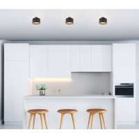 Jenny Deckenleuchte Aluminium Schwarz Matt, Led 2