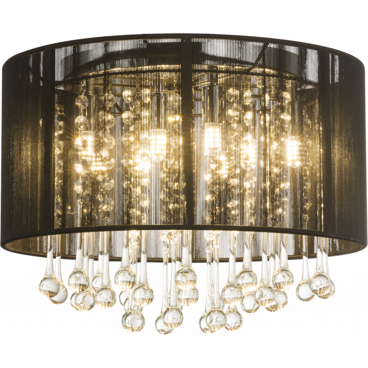 Bagana Deckenleuchte Metall Verchromt, 8X G9 Led