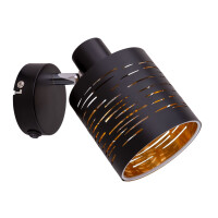 Globo 15342-1 Tunno Wandleuchte Metall Schwarz, 1X E14 3