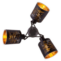 Globo 15342-3D Tunno Deckenleuchte Metall Schwarz, 3X E14 4
