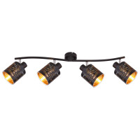 Globo 15342-4 Tunno Strahler Metall Schwarz, 4X E14 Led 3